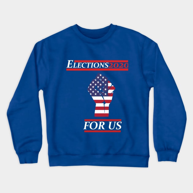 elections USA america 2020 vote Bing Tribbiani trump Brady Belichick Crewneck Sweatshirt by Azadinstore